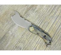 Generico Coltello Artigianale Sardo Pattada con Sagoma Sardegna, Lama Acciaio MA 5M, Manico Corno di Muflone, 9,5 cm, Stile Tradizionale Sardo
