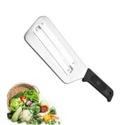 Generico Coltello verdure a doppia lama in acciaio inossidabile, taglia-verdure multifunzionale e grattugia per cavoli, taglia-verdure per carote, patate e cavoli (Nero)