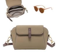 Generico Comebybuy Leather Crossbody Bag,Vintage Shoulder Bag with Adjustable Strap,Mini Casual Lightweight Handbag for Women