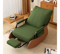 Generico Comfy Nursing Rocking Chair with Sleeper Design, Folding Foot Pad And Side Pocket - Ideal Armchair for Living Room or Bedroom
