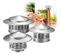 Generico Comignolo Cappello 70mm 110mm 160mm 250mm 300mm Cappellino Per Camino In Acciaio Inox 304, Tappo Antipioggia Per Camino, Cappuccio Di Sfiato Del Tetto(160mm)