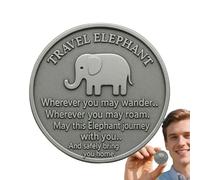 Generico Commemorative Coin, Engraved Poem Metals Token, 2.56x2.56 Inches Marine Animals Pocket Hug Coins, Engraved Blessing Poem, Double-Sided, Metal Keepsake for Birthday Holiday