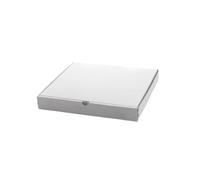 Genérico COMMERCE ESSENTIALS - Scatole per Pizza, 33 x 33 cm (media) Cartone bianco robusto in cellulosa a gestione sostenibile, confezione da 50 pezzi