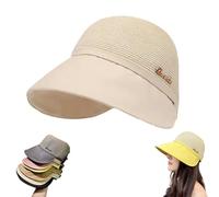 Generico Commonlyto Women's Large Brim Sunscreen Hat UV Protection Foldable Sunhat with Adjustable Breathable Design