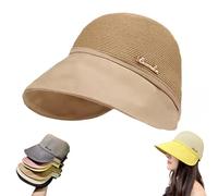 Generico Commonlyto Women's Large Brim Sunscreen Hat UV Protection Foldable Sunhat with Adjustable Breathable Design