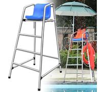 Generico Comoda Sedia da Bagnino in ABS per Patio e Spiaggia - Seduta da Esterno Ideale per Adulti e Bambini, Sedia da Bagnino Resistente ed Elegante per Piscine e Aree Ricreative