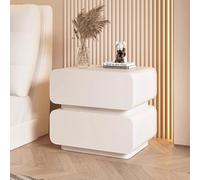 Generico Comodini Camera da Letto Comodino Moderno da Notte con 2 Cassetti Tavolino Laterale da Divano con Portaoggetti Mobiletto da Letto per Soggiorno, Corridoio, Cameretta