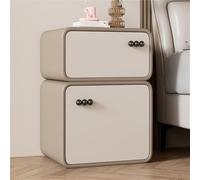 Generico Comodino, Comodino in Stile Crema Comodino Minimalista da Terra Comodino Moderno della metà del secolo for Soggiorno Studio Camera da Letto(Beige,15.7 * 15.7 * 19.7in)