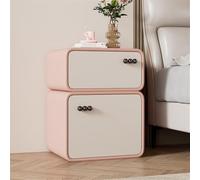Generico Comodino, Comodino in Stile Crema Comodino Minimalista da Terra Comodino Moderno della metà del secolo for Soggiorno Studio Camera da Letto(Pink,13.8 * 15.7 * 19.7in)