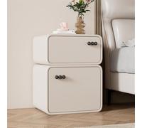 Generico Comodino, Comodino in Stile Crema Comodino Minimalista da Terra Comodino Moderno della metà del secolo for Soggiorno Studio Camera da Letto(White,11.9 * 15.7 * 19.7in)