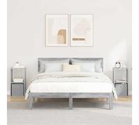 Generico Comodino con cassetto 2 PCS Grigio Sonoma 30,5 x 27 x 59,5 cm,Tavoli,Comodini-8000623