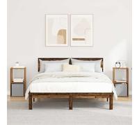 Generico Comodino con cassetto 2 PCS Legno Vecchio 30,5 x 27 x 59,5 cm,Tavoli,Comodini-8000625
