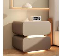 Generico Comodino in Legno con 2 Cassetti, Comodini Piccoli a Led, Mobili, Tavolini Moderni e Minimalisti for Casa, Studio, Ufficio, Balcone, Sala Conferenze