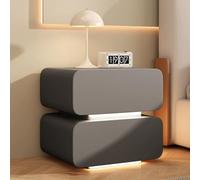 Generico Comodino in Legno con 2 Cassetti, Comodini Piccoli a Led, Mobili, Tavolini Moderni e Minimalisti for Casa, Studio, Ufficio, Balcone, Sala Conferenze