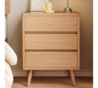 Generico Comodino Moderno - Tavolino da Camera da Letto di Colore primario con 2-3 cassetti portaoggetti - Tavolini Laterali Facili da Montare per camere da Letto Eleganti (Colore: 3 cassetti, dimens