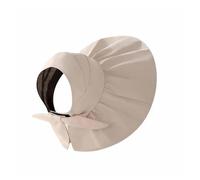Generico Comodo cappello da sole a tesa larga misura regolabile pieghevole visiera grande traspirante tappo superiore vuoto all'aperto(Beige)