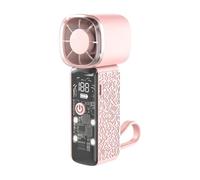 Generico Comodo mini ventilatore, ventilatore portatile ricaricabile, portatile con motore silenzioso, di raffreddamento personale con display di alimentazione leggibile, ma