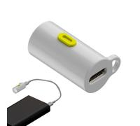 Generico Compact LED Torch - Pocket Flashlight for Explorers | 0.9x0.5 Inch Battery Free ABS Lamp, High Brightness Light Beam for Backpacks, Travel Night Light, Hiking Gadget Accessories Phones