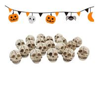Generico Compact Skull Sculpture, Resin Prank Decor, 0.71x0.71in Halloween Skeleton Figurine, Realistic Detailed Design, Skulls Decorations Halloween for Landscaping, Plant Pots, Bookshelf