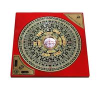 Generico Compass - Chinese Lo Pan Compass, Retro Portable Backpacking, Decoration for Living Room, Office Desk Decor, Traditional Divination Tool, Geomancy for Home, Meditation Space