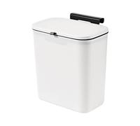 Generico Compatibile con 1 cestino da 10 litri appeso, grande capacità, for la raccolta differenziata cucina, adesivo parete for bagno(White)