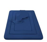 Generico Compatibile con 1 Tappetino da Bagno in Schiuma - Tappeto Cucina Assorbente, Antiscivolo, Comodo Cuscinetto in Piedi Blu Beige(12x40-160-H)