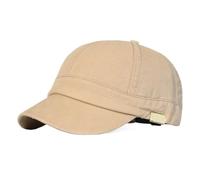 Generico Compatibile con Berretto da Baseball a Tesa Corta in Cotone Uomo e Donna, Morbido Cappello Vintage Regolabile a Basso Profilo(Khaki Color)