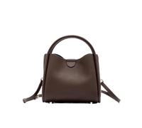 Generico Compatibile con borsa a secchiello in pelle, a tracolla da donna attraente e pratica(Coffee)