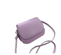 Generico Compatibile con borsa a tracolla da sella Borsa a in pelle donna semplice patta in tinta unita(D)