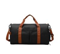 Generico Compatibile con borsa da viaggio di grande capacità, separazione asciutta e bagnata, fitness yoga - sport, vacanze del fine settimana uso tempo libero(Black)