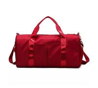 Generico Compatibile con borsa da viaggio separata for sport, palestra, nuoto, yoga, bagnato e asciutto(Black red)