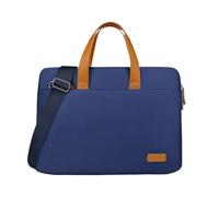 Generico Compatibile con borsa for laptop unisex da 13-15,6 pollici | Cartella interna universale for notebook e tablet da portare quotidianamente(Dark Blue,15-inch)