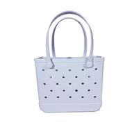 Generico Compatibile con borse da spiaggia L/XL Cestino portaoggetti impermeabile in gomma Borsa viaggio for lo shopping moda a tracolla donna tinta unita(B,XL 47x33x24cm)