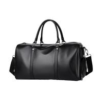 Generico Compatibile con borsone da palestra di grande capacità scomparti bagnati/asciutti, viaggi e sport tracolla regolabile(Black)