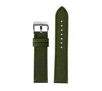 Generico Compatibile con Breitling Avenger Deep Dive Seawolf Super Ocean cinturino in pelle di nylon Yellow Wolf da uomo 22m 24mm(Army Green silver,22mm)