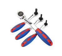 Generico Compatibile con chiave reversibile a cricchetto esagonale for bulloni impugnatura in gomma morbida(7mm)