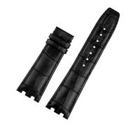 Genérico Compatibile con cinturino della serie MAURICE LACROIX AIKON | Cinturino in pelle/nylon for AI6058 AI6038 AI6008 cinturino orologio modificato nero blu
