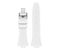 Genérico Compatibile con cinturino Tissot PRX Powermatic 80 in gomma siliconica a sgancio rapido da 12 mm T137.407/410 fibbia in acciaio inossidabile uomo