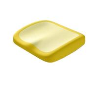 Generico Compatibile con cuscino in cotone, schiuma viscoelastica, lavabile, decorazione domestica necessaria(Yellow)