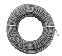 Generico Compatibile con Filo for decespugliatore Tondo in Acciaio Nylon da 2,4/2,7/3,0 mm 15 m, Corda for Bobina for tagliaerba for Il Taglio delle Erbacce del Prato da Giardino(2.4mm x 15m)