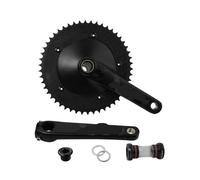 Generico Compatibile con guarnitura Break The Wind Hollowtech, Fixie for Bici a Scatto Fisso, Bicicletta da Pista, Corona in Carbonio 49T 165 mm 144BCD(50T)