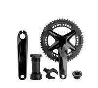 Generico Compatibile con guarnitura Integrata for Bici da Strada 706 170 mm 110BCD 53-39T/50-34T Doppie corone pignoni Ruota dentata Cava for Bicicletta(53-39T with BB_170MM)