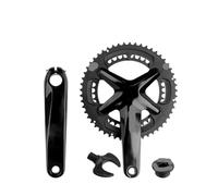 Generico Compatibile con guarnitura Integrata for Bici da Strada 706 170 mm 110BCD 53-39T/50-34T Doppie corone pignoni Ruota dentata Cava for Bicicletta(53-39T_170MM)