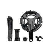 Generico Compatibile con guarnitura Integrata for Bici da Strada R9 170 mm 110BCD 34-50T Doppie corone pignoni Ruota dentata Cava for Bicicletta Pieghevole(53-39T with BB)