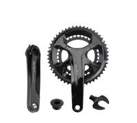 Generico Compatibile con guarnitura Integrata for Bici da Strada R9 170 mm 110BCD 34-50T Doppie corone pignoni Ruota dentata Cava for Bicicletta Pieghevole(50-34T Without BB)