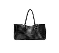 Generico Compatibile con il design Borsa shopper in tessuto manico superiore Borse da donna in tinta unita a tracolla quotidiane Bolsa de compras(B)
