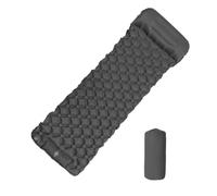 Generico Compatibile con il materasso gonfiabile da campeggio all'aperto, cuscini, materassino ad aria, pompa di gonfiaggio incorporata, escursionismo(Gray)