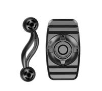 Generico Compatibile con il supporto universale a sfera a doppia testa da 17 mm, base for cruscotto, for telefono cellulare, accessori for auto