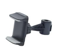 Generico Compatibile con il supporto universale for telefono da auto, for poggiatesta del sedile posteriore, gancio e clip(Black grey)