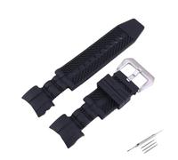 Generico Compatibile con Invicta 6981 Pro Diver Anatomic Subaqua Watch Band Cinturino da polso in silicone donna 26 mm(Black silver buckle)